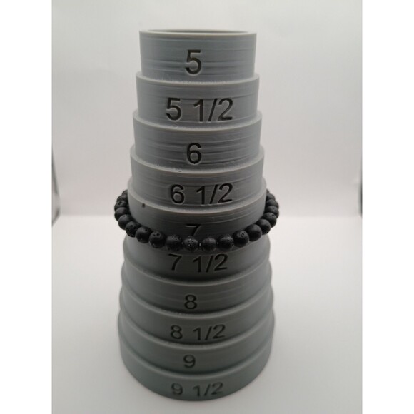 Mens Lot Of 4 Natural Stone Beaded Stretched Bracelets Size 6.5-7 Inches - Picture 5 of 5